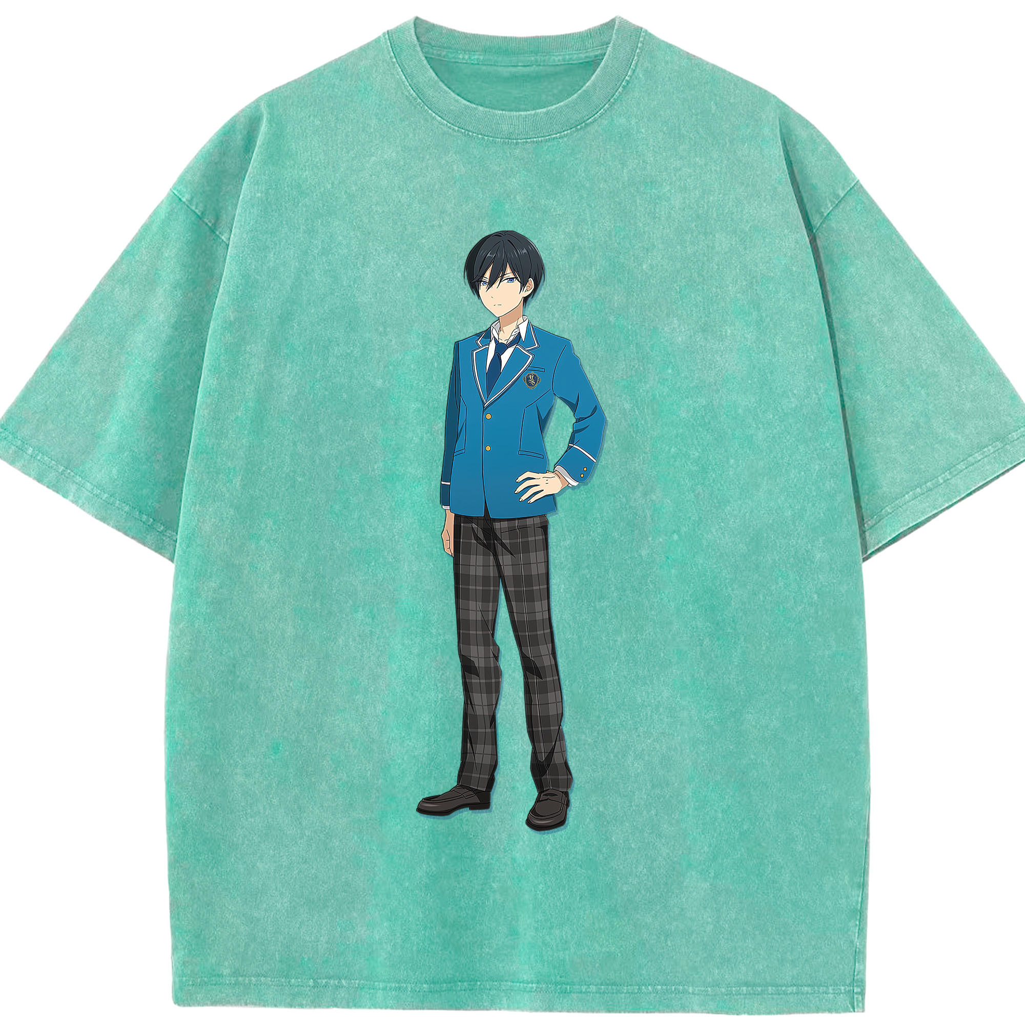 （画像用） あんさんぶるスターズ! Ensemble Stars 綿100% ヴィンテージ風 半袖Tシャツ（フロントプリント）